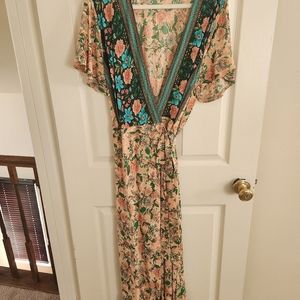 Zesica, XL, Floral Pink, and Green